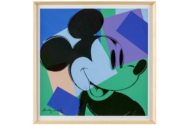 WARHOL ANDY (1928 - 1987) - NAAR print n° 71/500 : "Mickey Mouse (blue)"