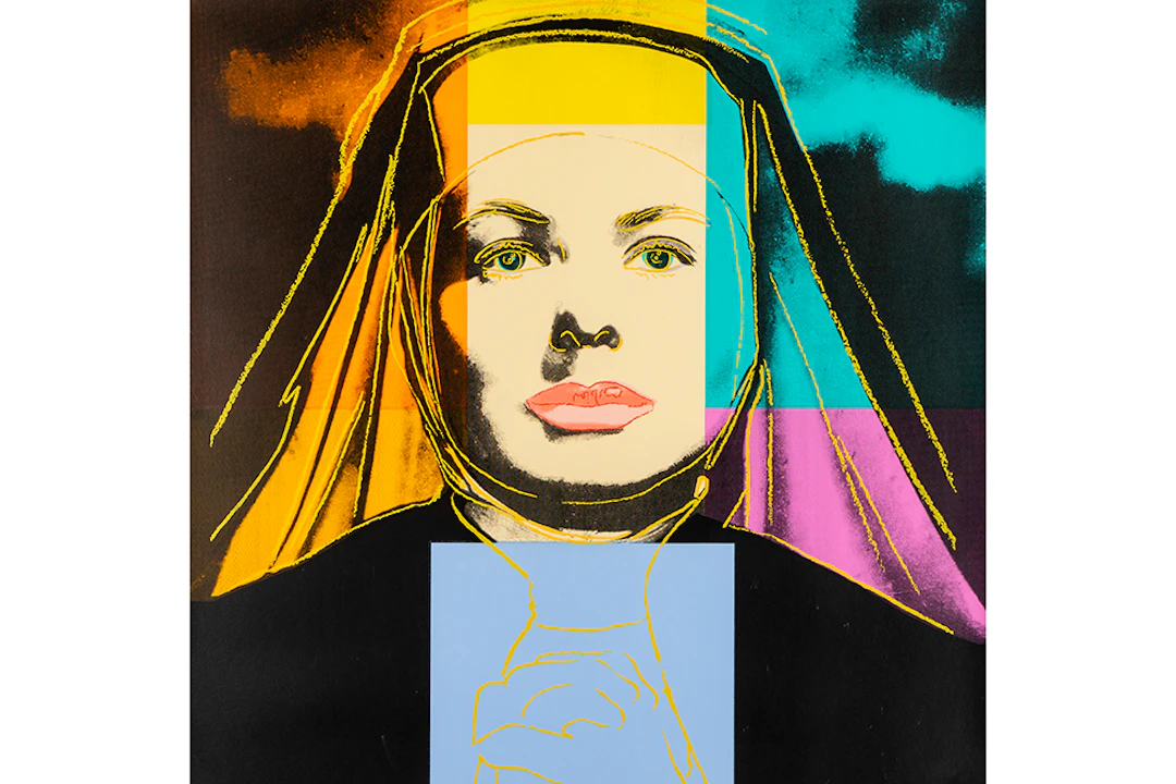 WARHOL ANDY (1928 - 1987) screenprint in kleur uit de serie "Ingrid