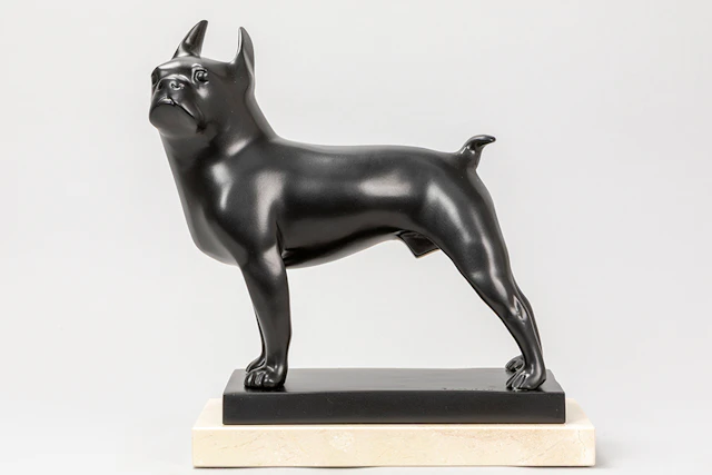 POMPON FRANÇOIS (1855 - 1933) sculptuur in zwart gepatineerde brons