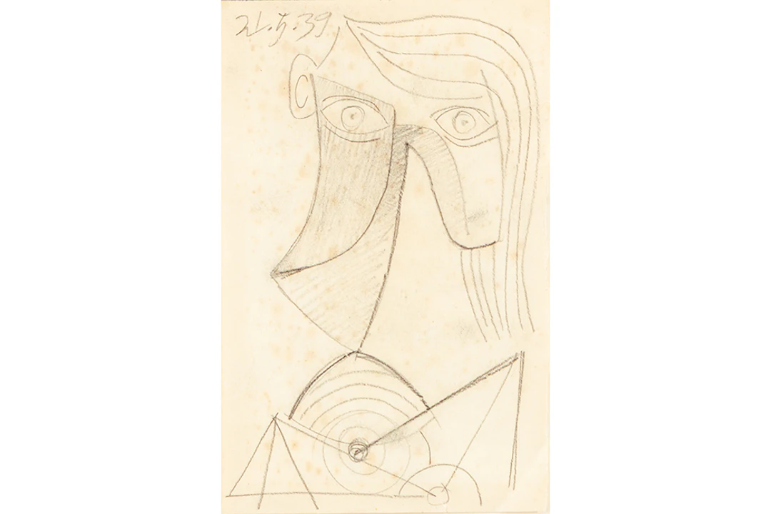 PICASSO PABLO (1881 - 1973) - toegeschreven aan dubbelzijdige tekening
