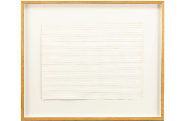 VAN DOORSLAER ETIENNE (1925 - 2013) collage met strepen : "Abstract