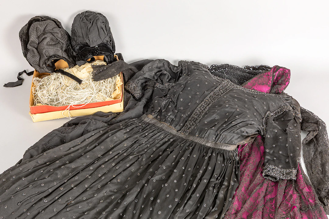 Lot antieke, Art Deco- en vintage kledij / various lot with antique