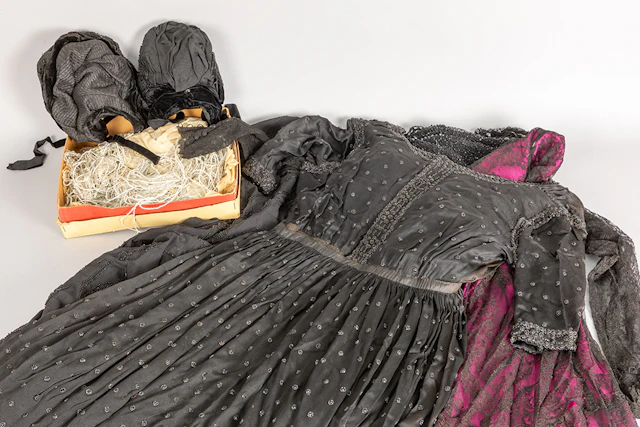 Lot antieke, Art Deco- en vintage kledij / various lot with antique