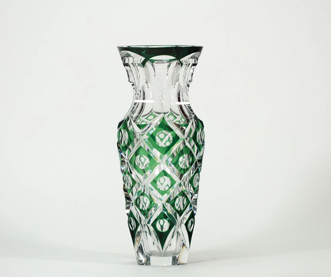 VAL SAINT-LAMBERT – Vase Art déco – Élégant vase en cristal - Lot 80
