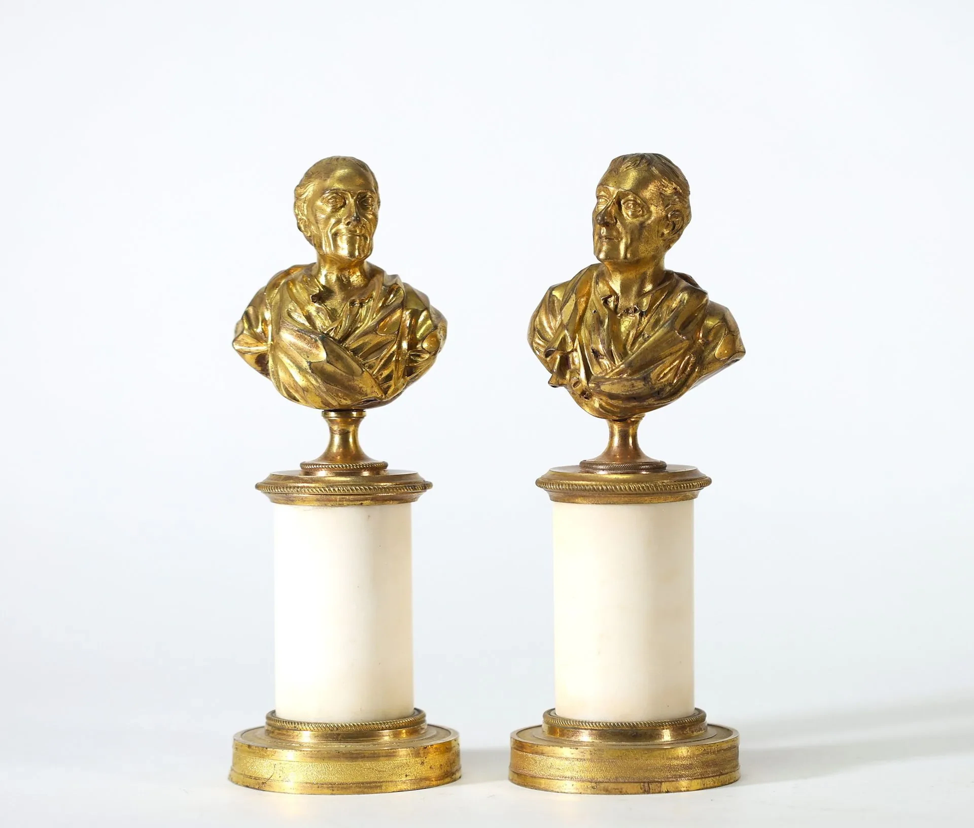 VOLTAIRE AND JEAN-JACQUES ROUSSEAU – LOUIS XVI PERIOD A pair - Lot 204