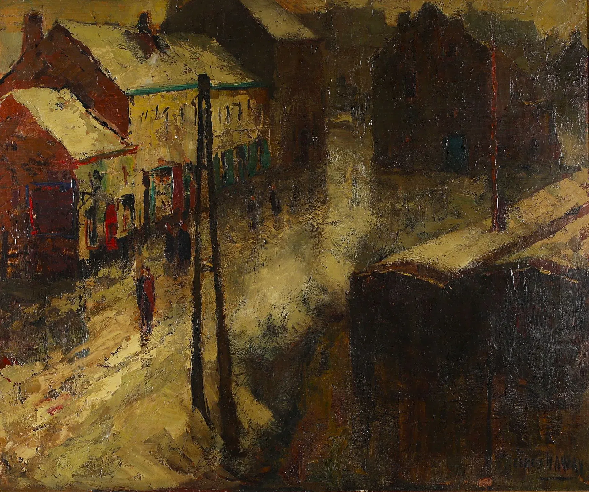 Georges HAWAY (1895–1945) Village in the Snow - Lot 174