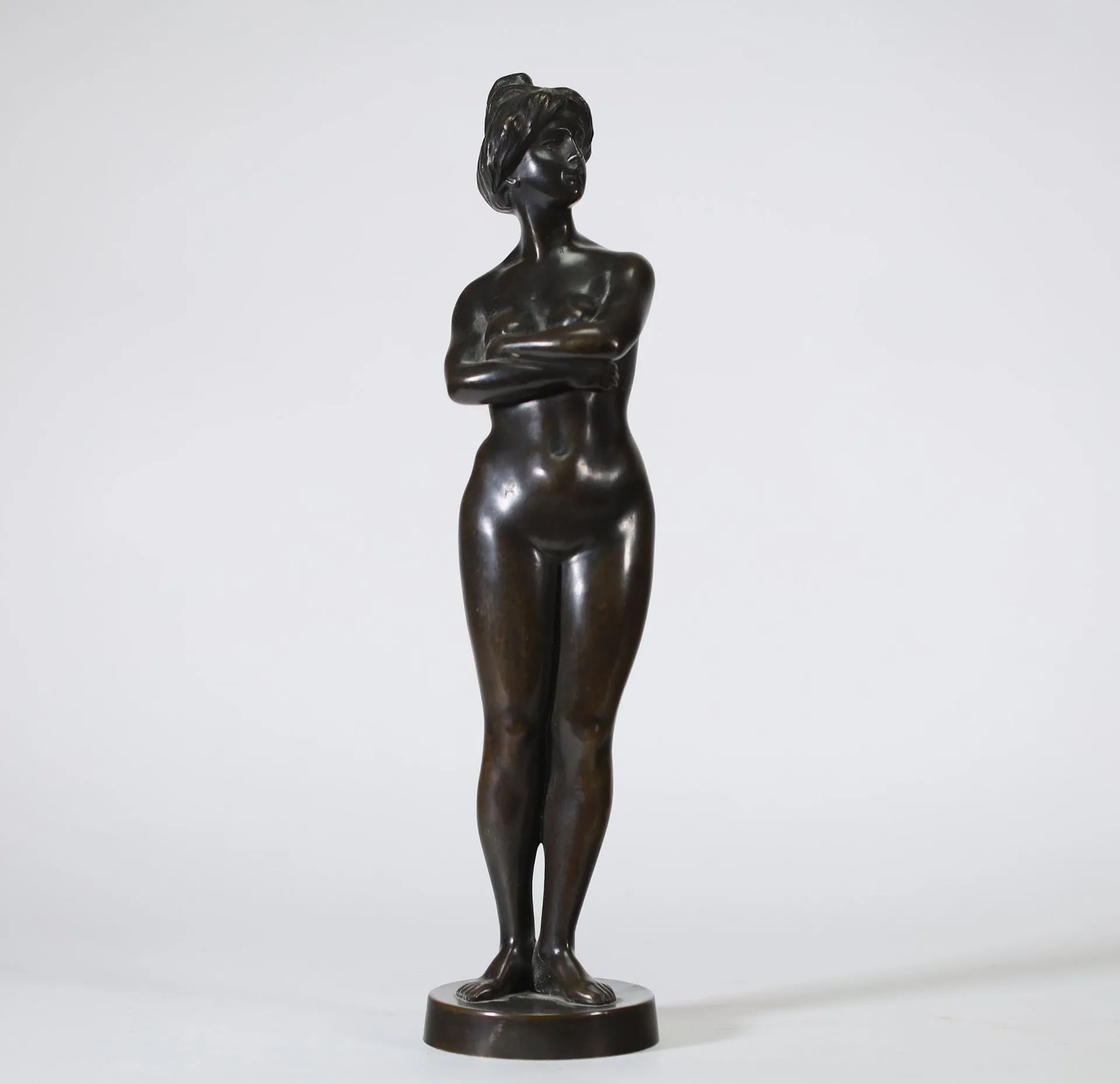 Jef Lambeaux (1852-1908) Femme nue debout, les bras croisés - Lot 104