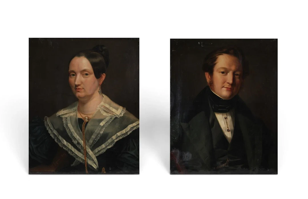 Victor LEJEUNE (1812-1863) – Paire de portraits. Huiles sur - Lot 178