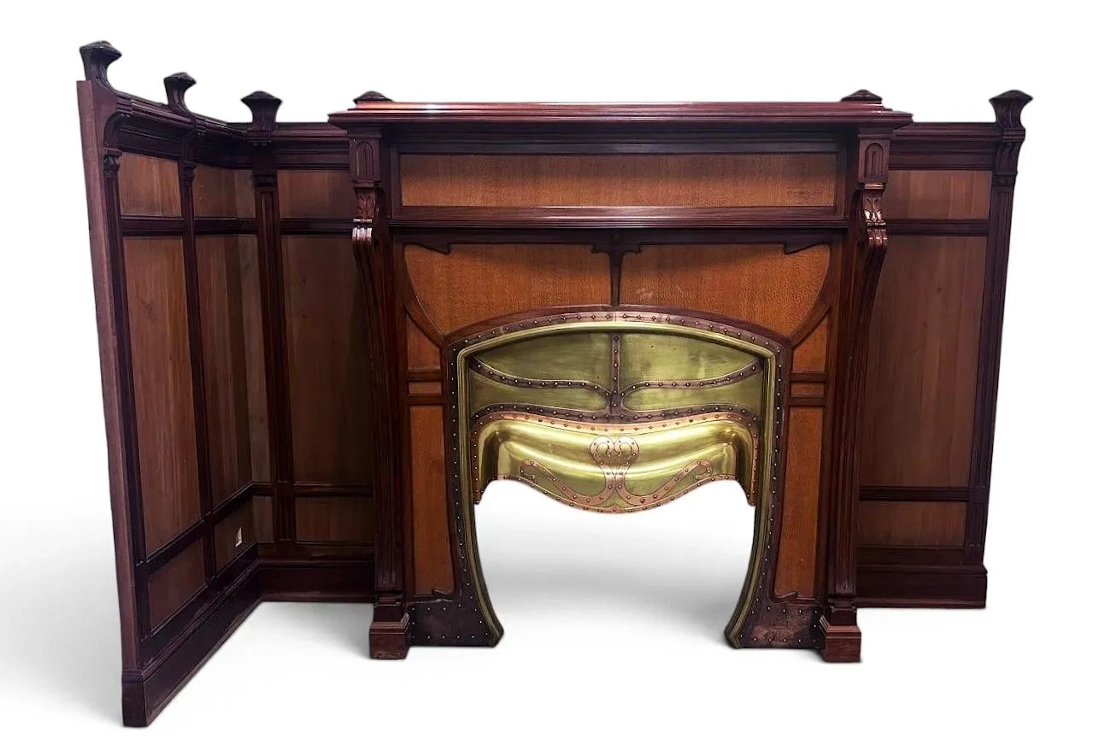 ATTRIBUÉ À PAUL HANKAR (1859-1901) — Exceptionnelle cheminée - Lot 58
