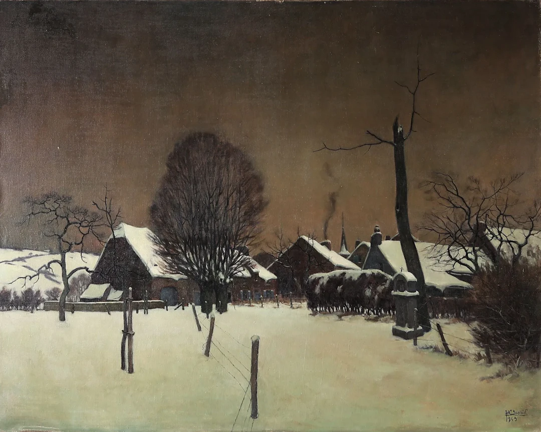 Jean-Baptiste SCORIEL (1883-1956) – Important paysage hivern - Lot 170