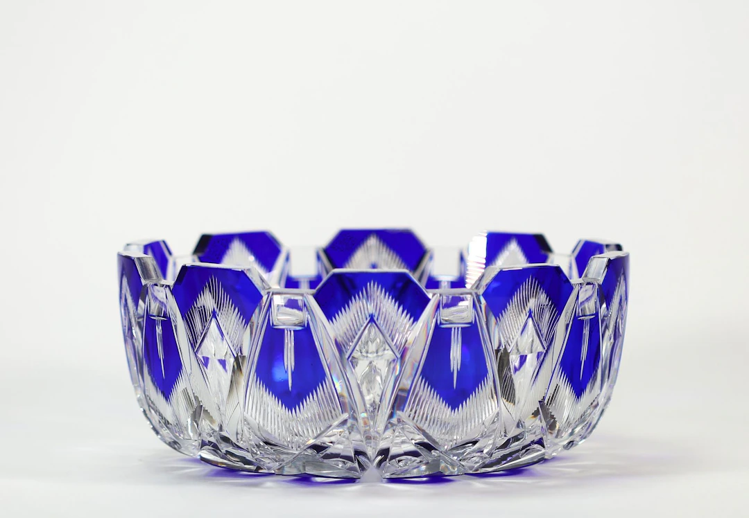 VAL SAINT-LAMBERT – Importante coupe Art déco en cristal dou - Lot 76