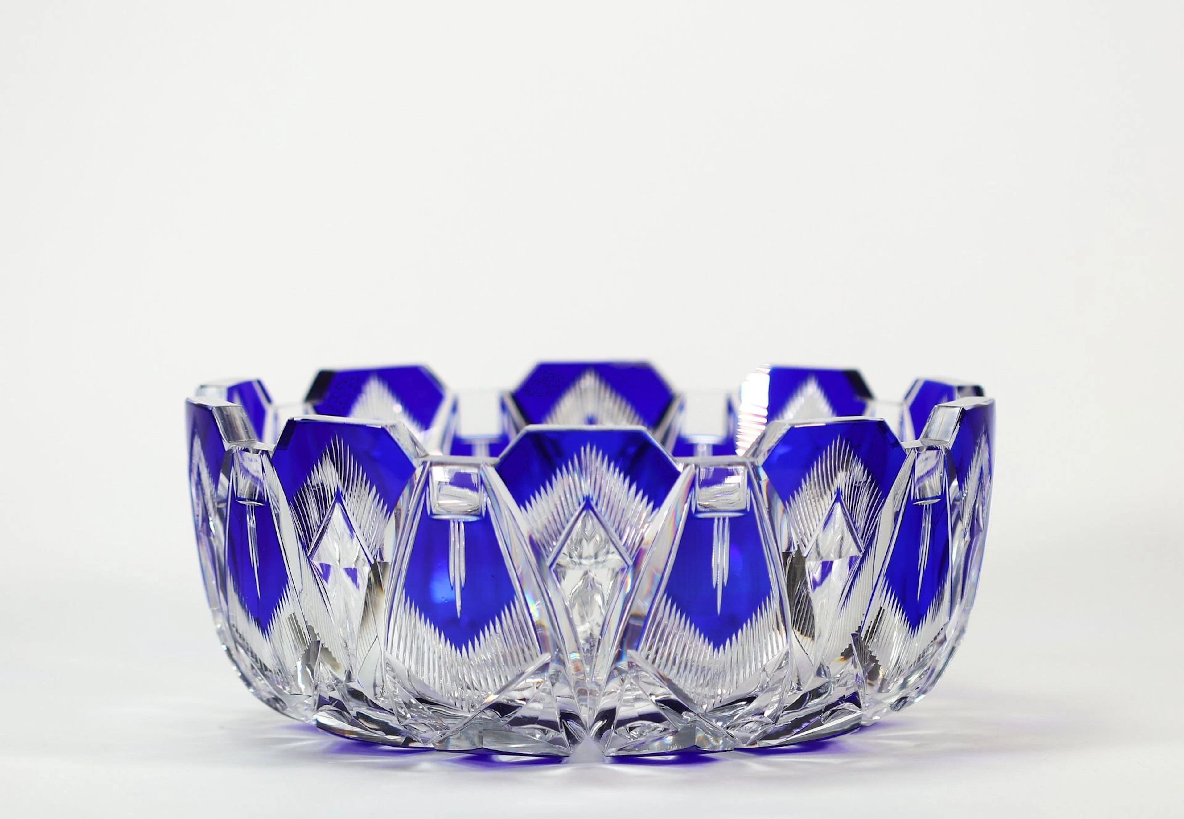 VAL SAINT-LAMBERT – Importante coupe Art déco en cristal dou - Lot 76