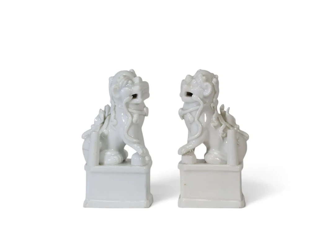 CHINE — ÉPOQUE KANGXI (1662-1722) — Paire de chiens de Fô en - Lot 19