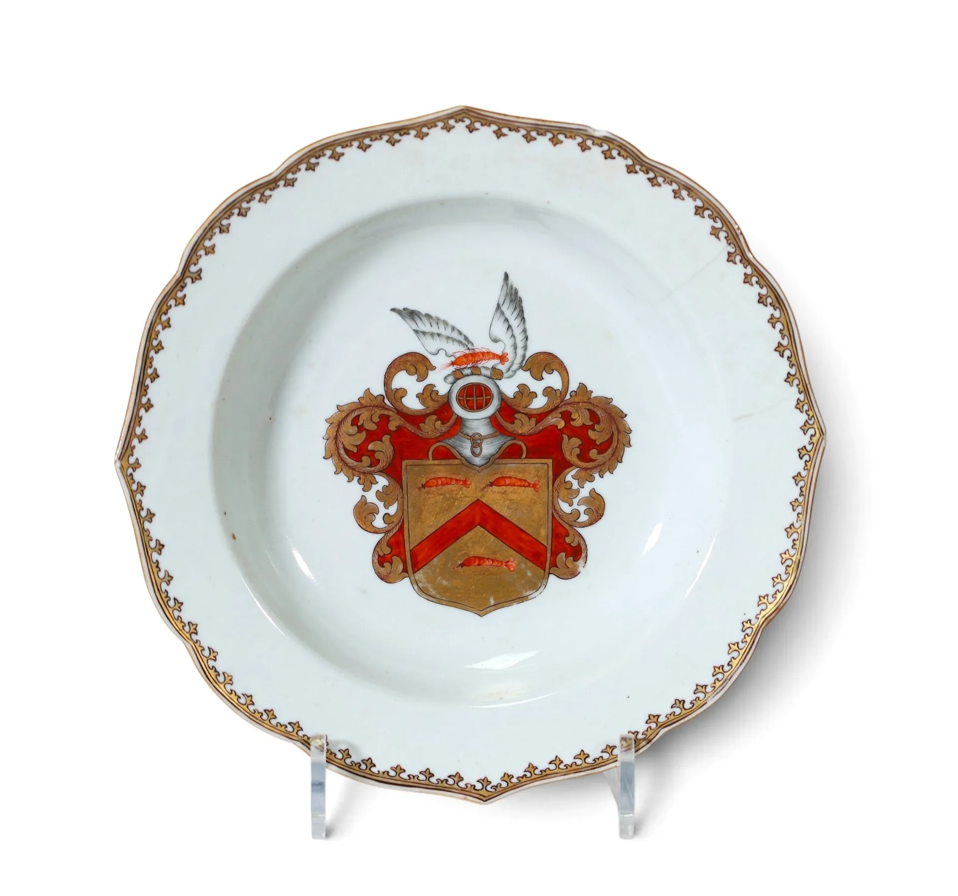 CHINE — COMPAGNIE DES INDES — XVIIIe siècle — Assiette en po - Lot 21