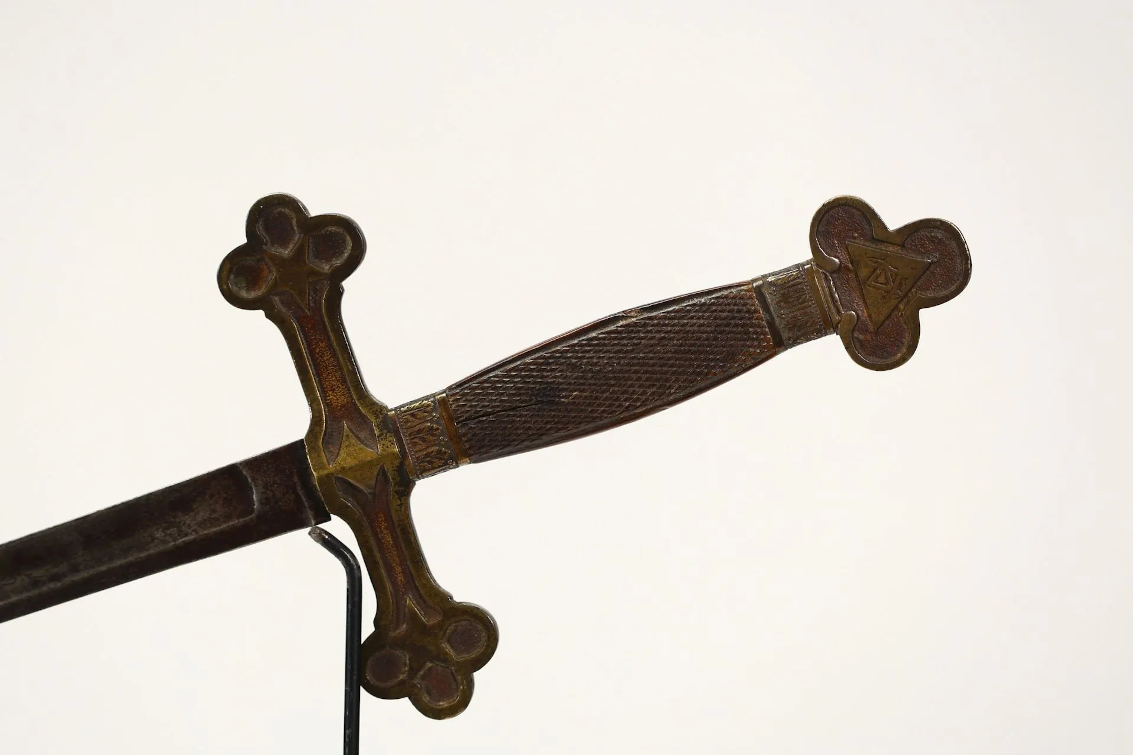 FREEMASONRY – Masonic ceremonial sword with a long, straight - Lot 125