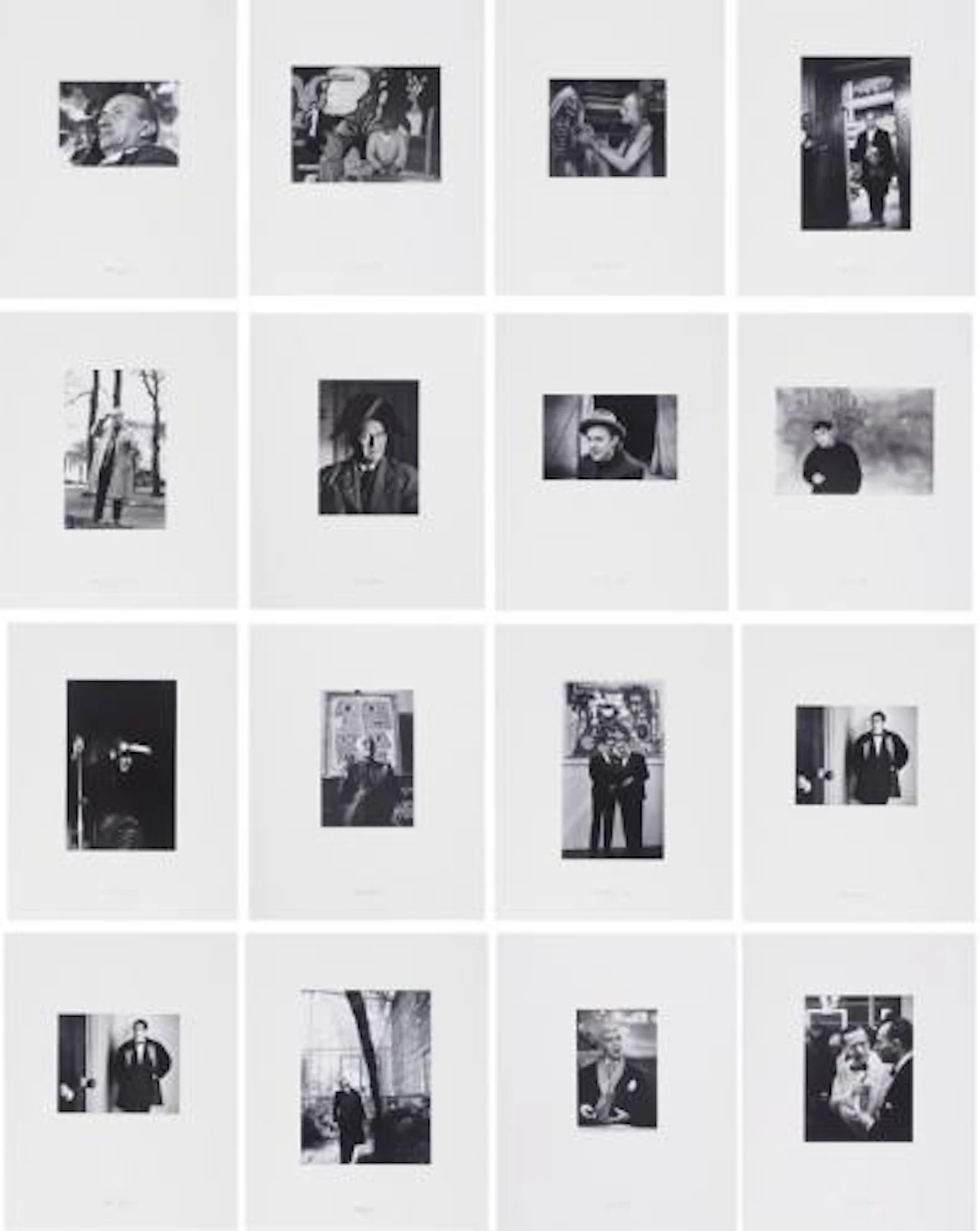 Marcel Broodthaers - Sixteen photographic portraits and one self-portrait