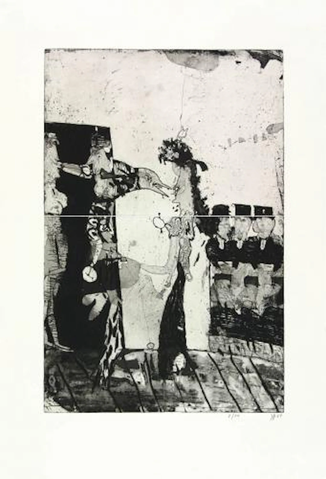 Horst Janssen - Opperfrau und Vogel