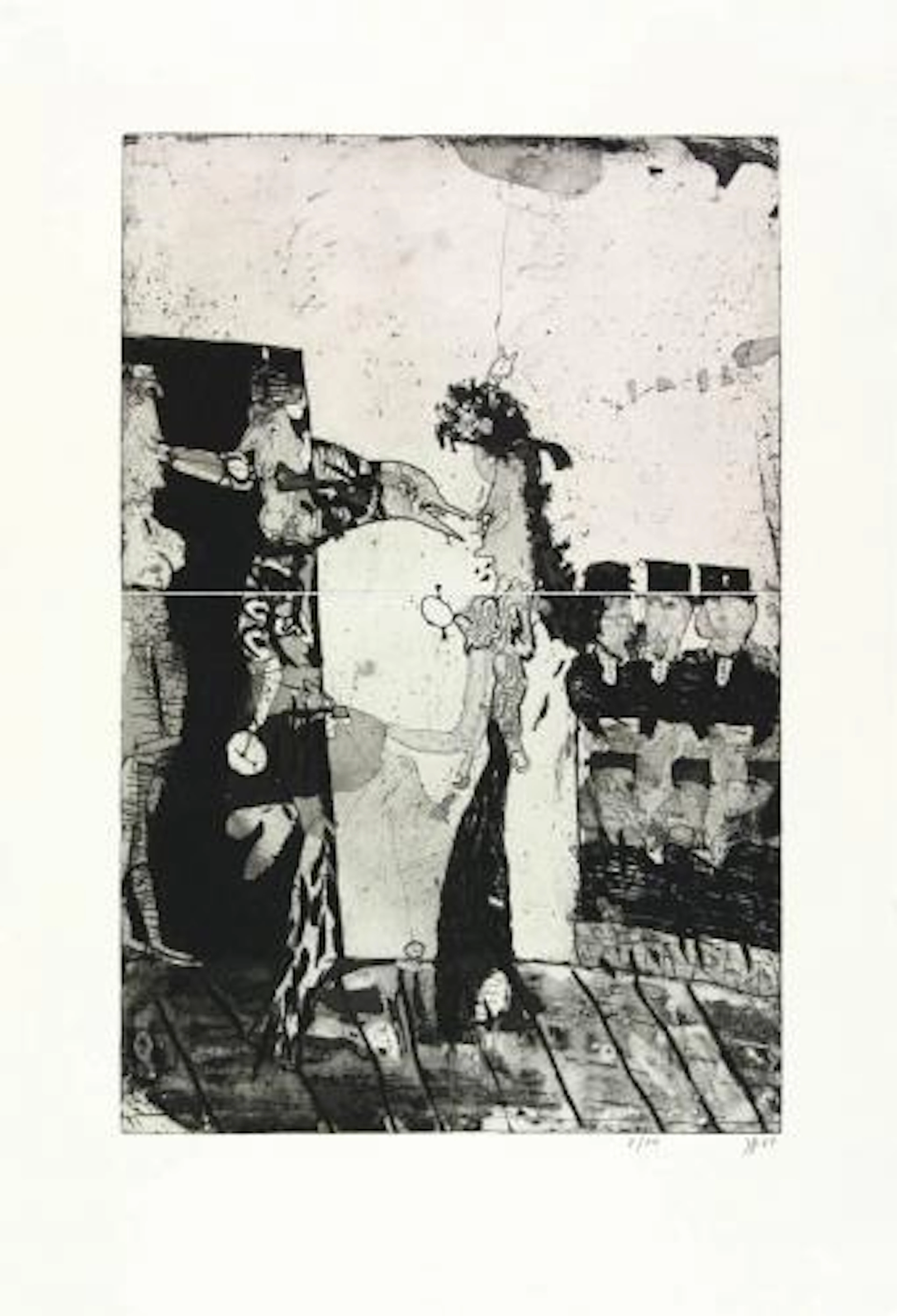 Horst Janssen - Opperfrau und Vogel