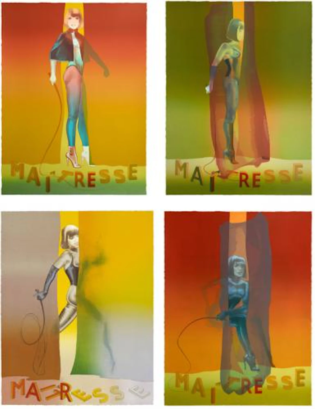 Allen Jones - Maitresse Folio Screenprint I - IV Maitresse Folio Screenprint