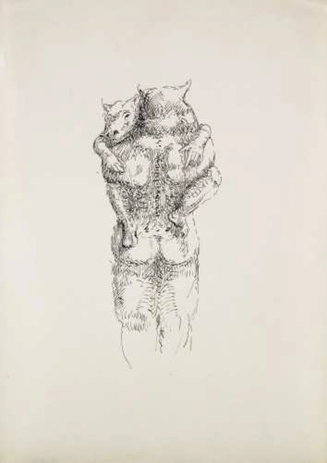 Johannes Hüppi - ohne Titel (zwei Tiere)