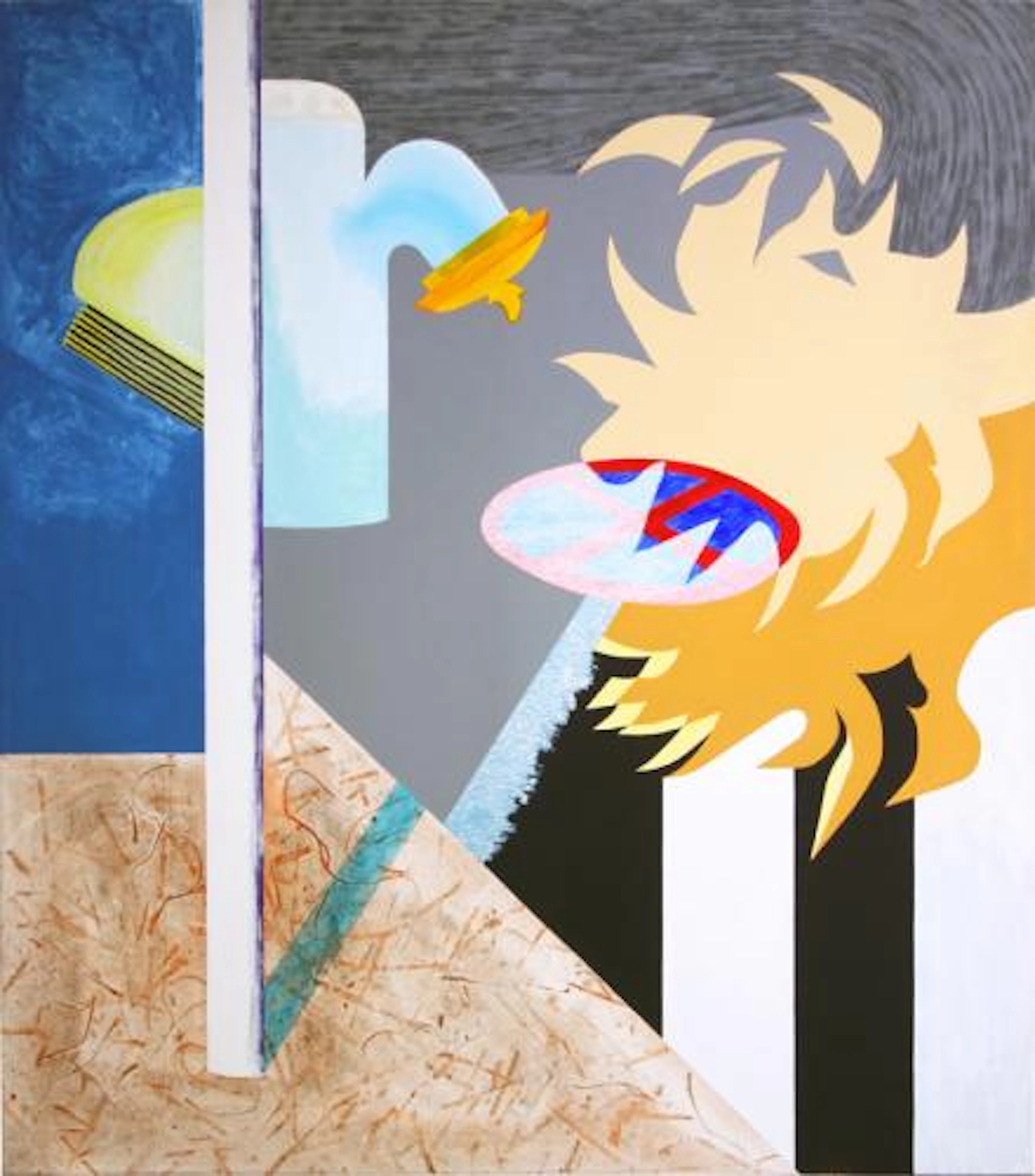 ohne Titel (Verkehrsschild, Hydrant) - Zbigniew Wendt