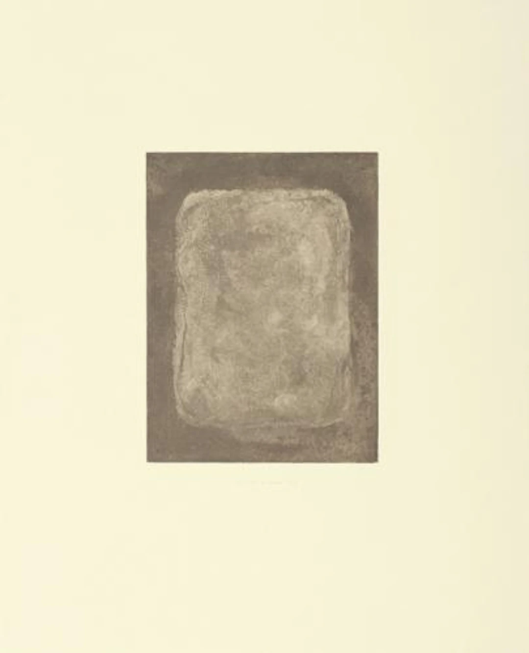 Gotthard Graubner - ohne Titel (Kissenabdruck)