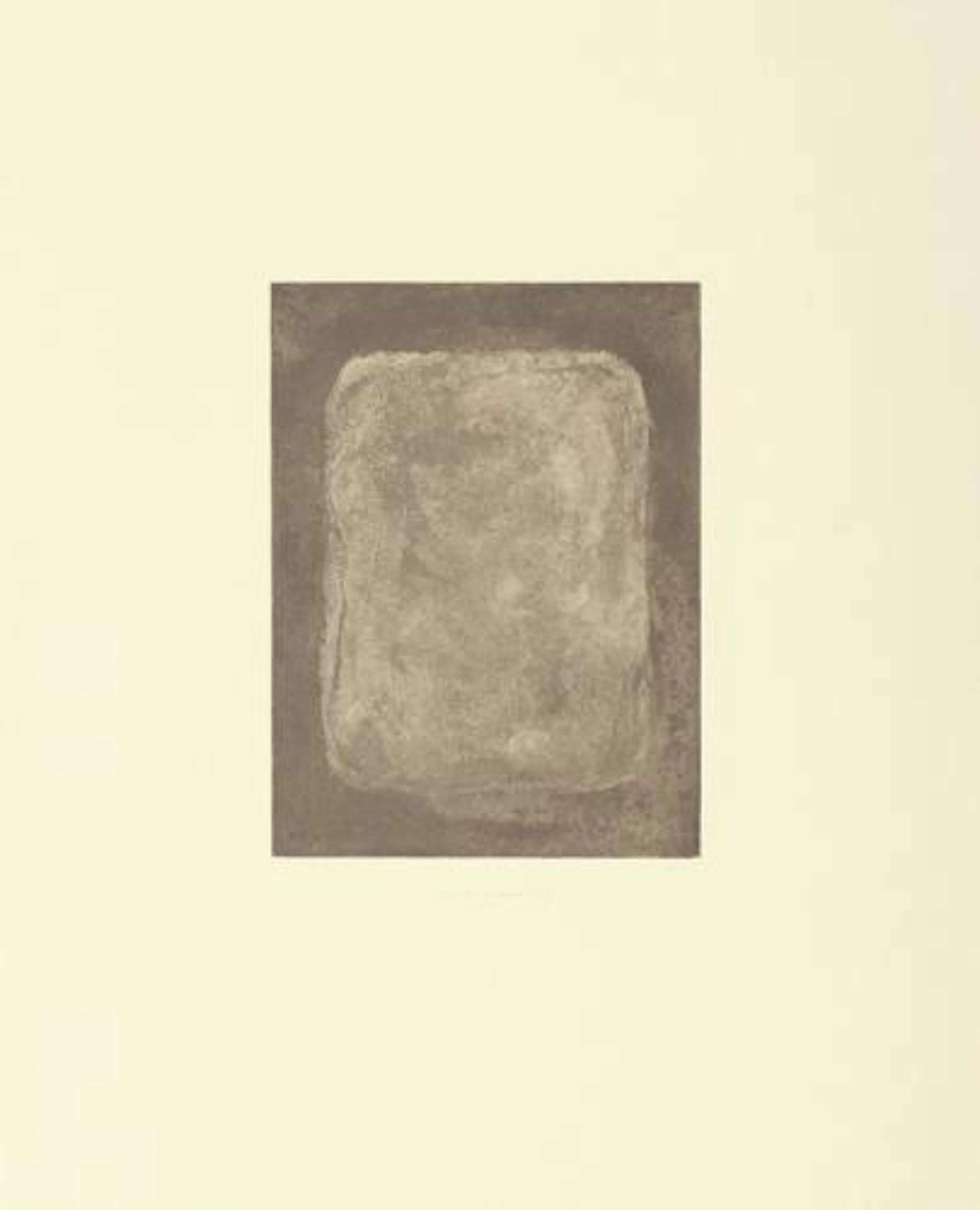 Gotthard Graubner - ohne Titel (Kissenabdruck)