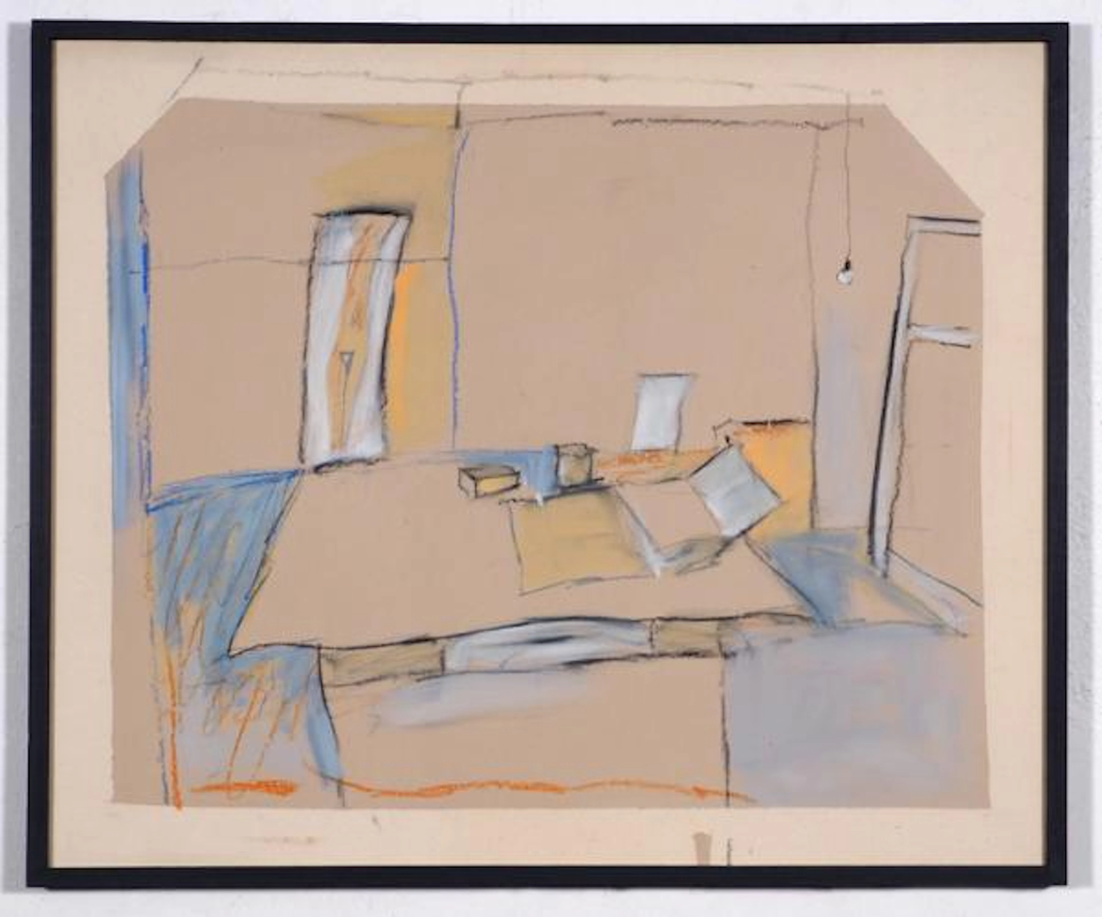 ohne Titel (Atelierszene mit Akt im Spiegel) - Karl Bohrmann