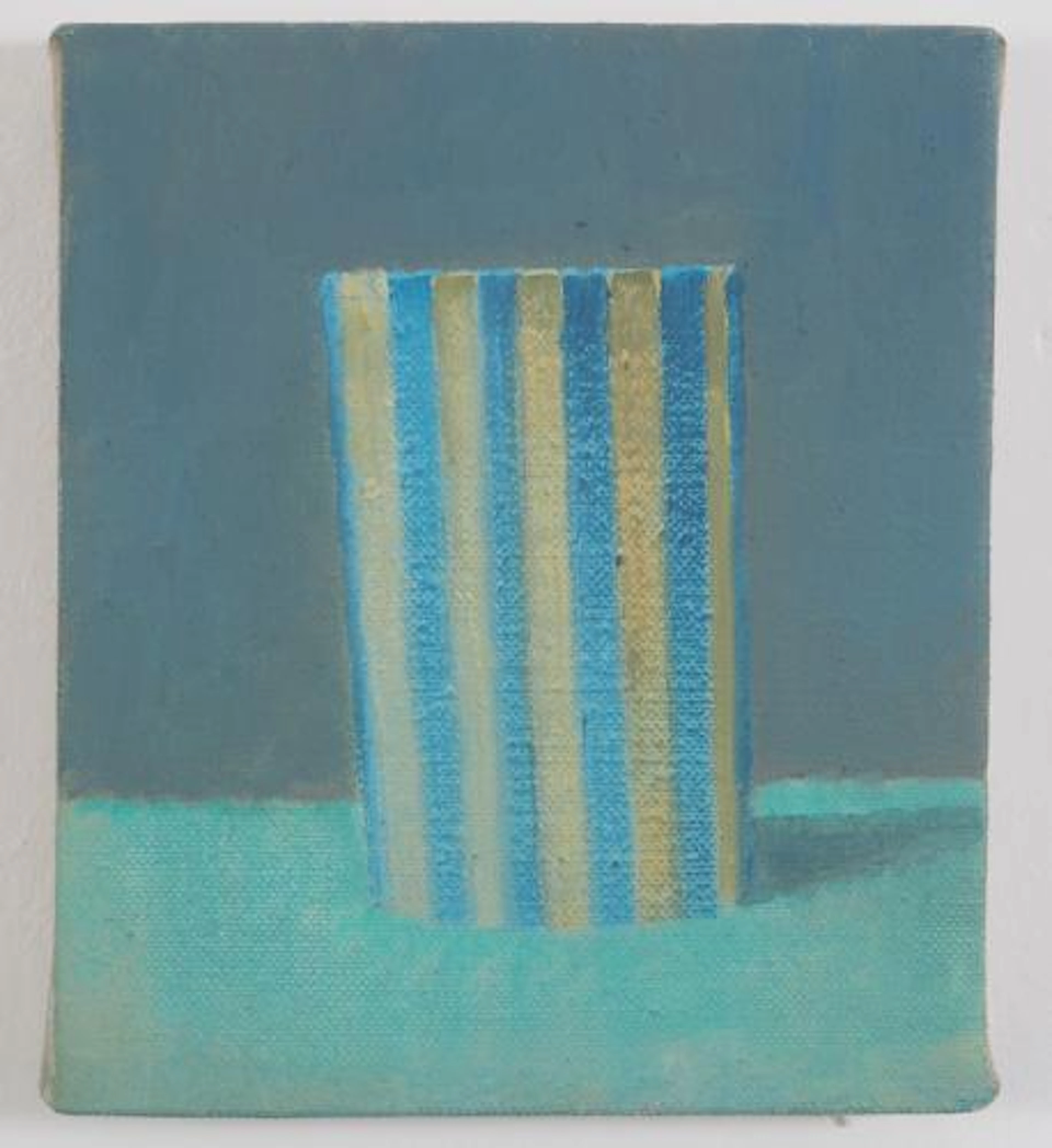 ohne Titel (Becher blau gelb gestreift) - Martin Streit