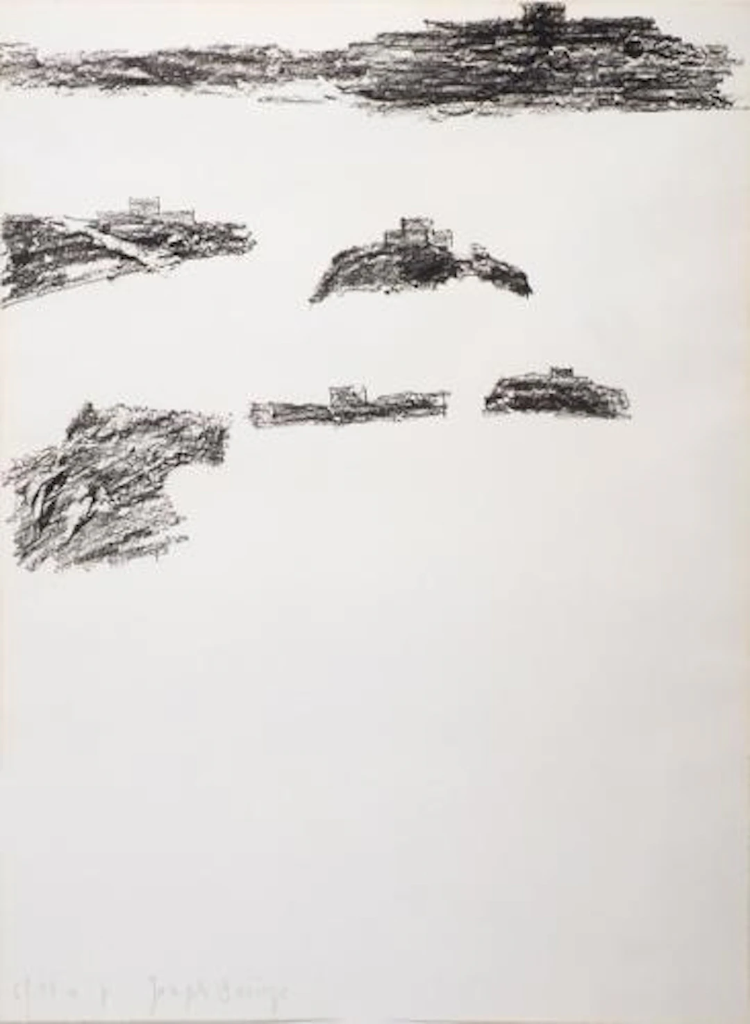 Joseph Beuys - ohne Titel (ex: Spur II)