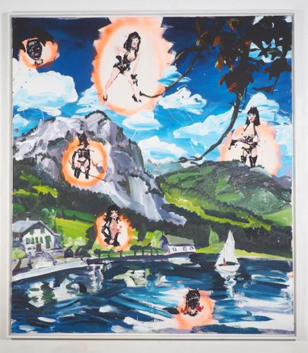 ohne Titel (Landschaft mit Dominas) - Simone Lucas