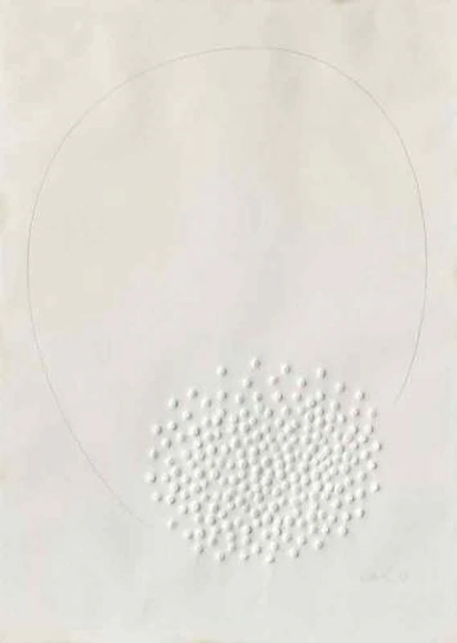 Günther Uecker - Hommage a Fontana