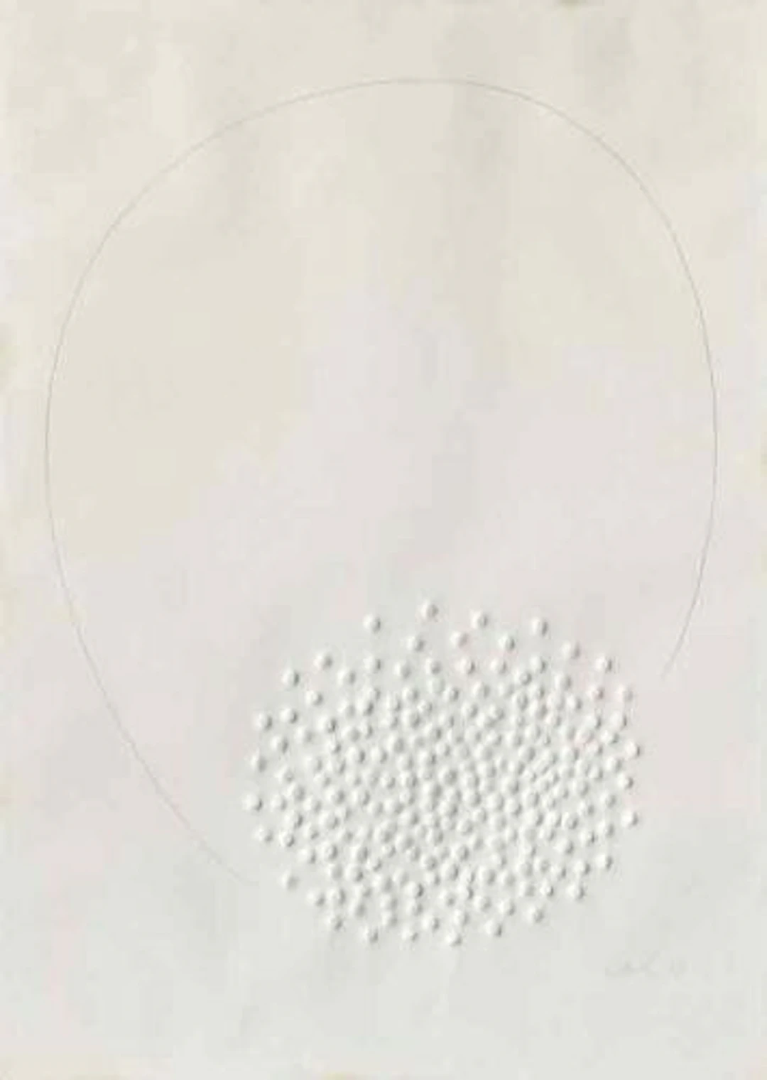 Günther Uecker - Hommage a Fontana