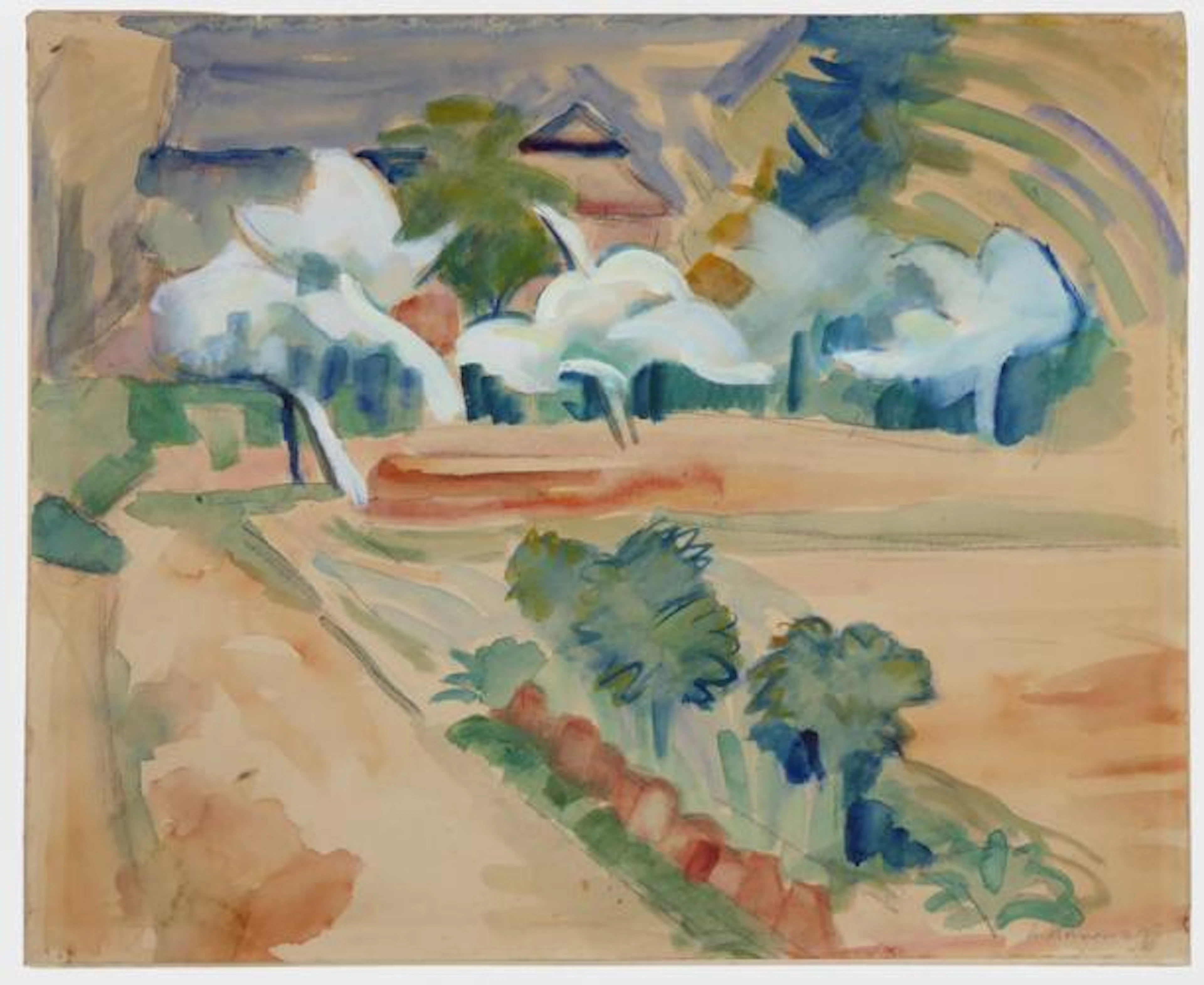 Heinrich Nauen - ohne Titel (Landschaft)