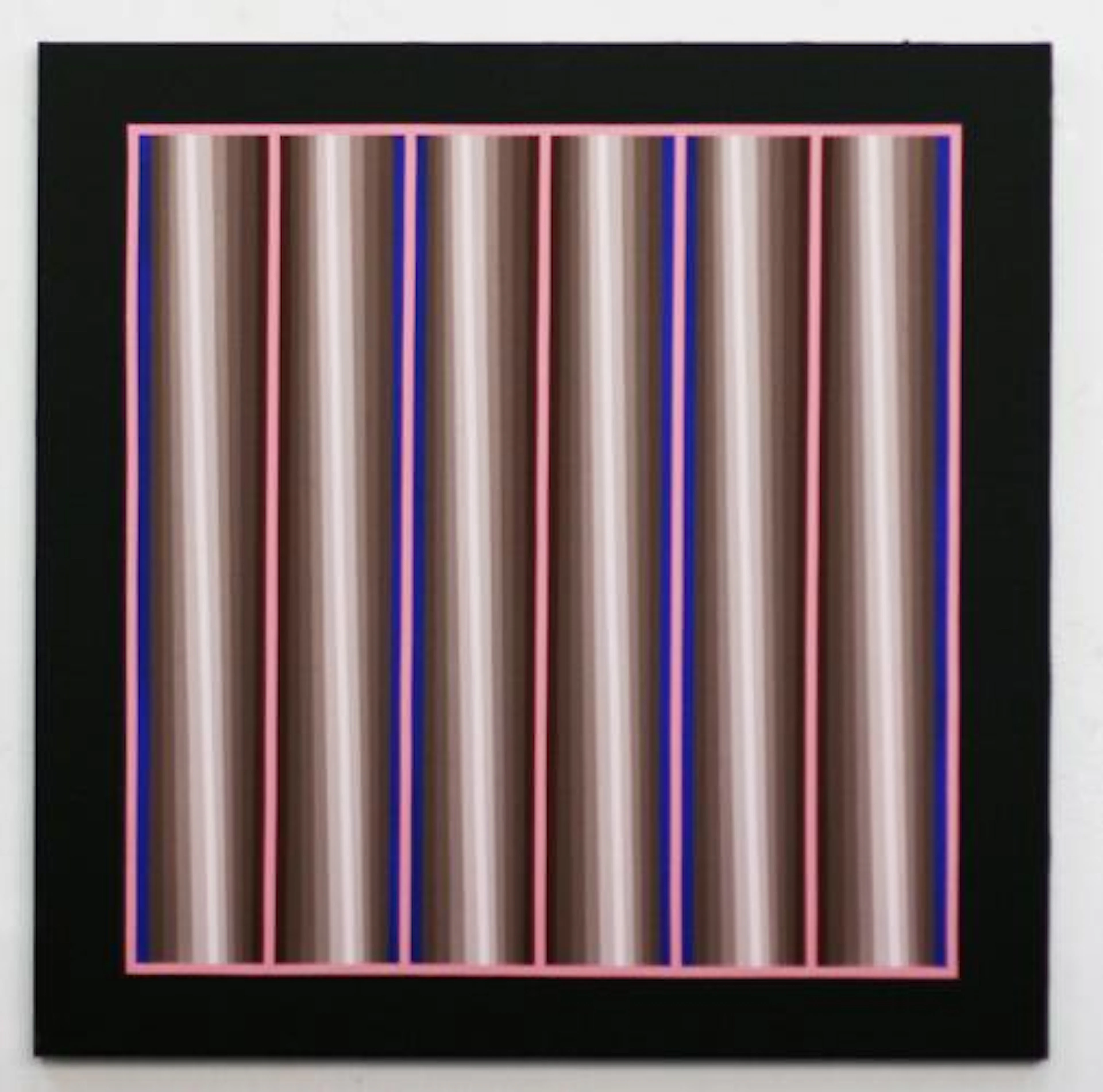 ohne Titel (Braunes Lichtfeld mit Interaktion Rosa und Blau) - Axel Dick