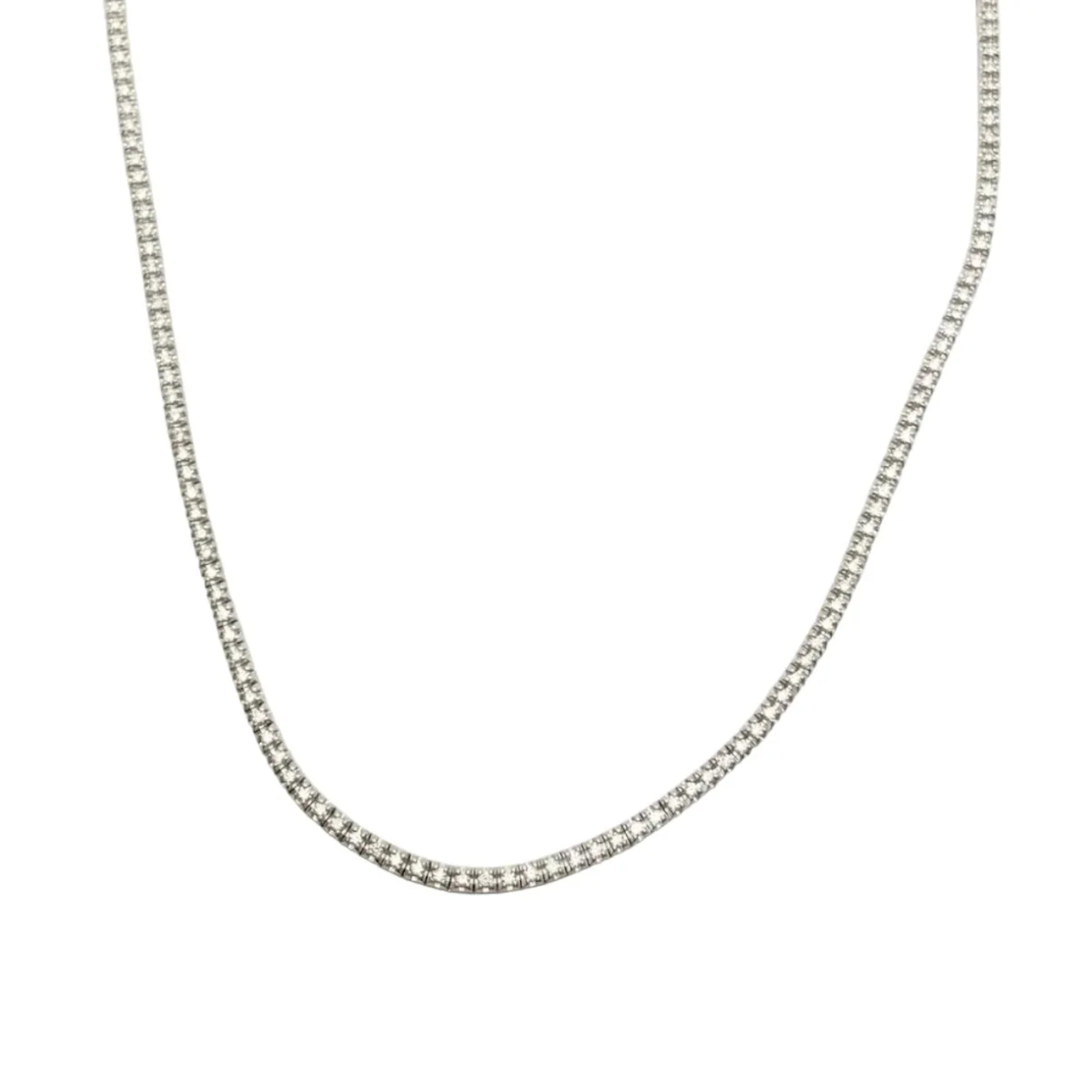 Collier Rivière en or blanc et diamants