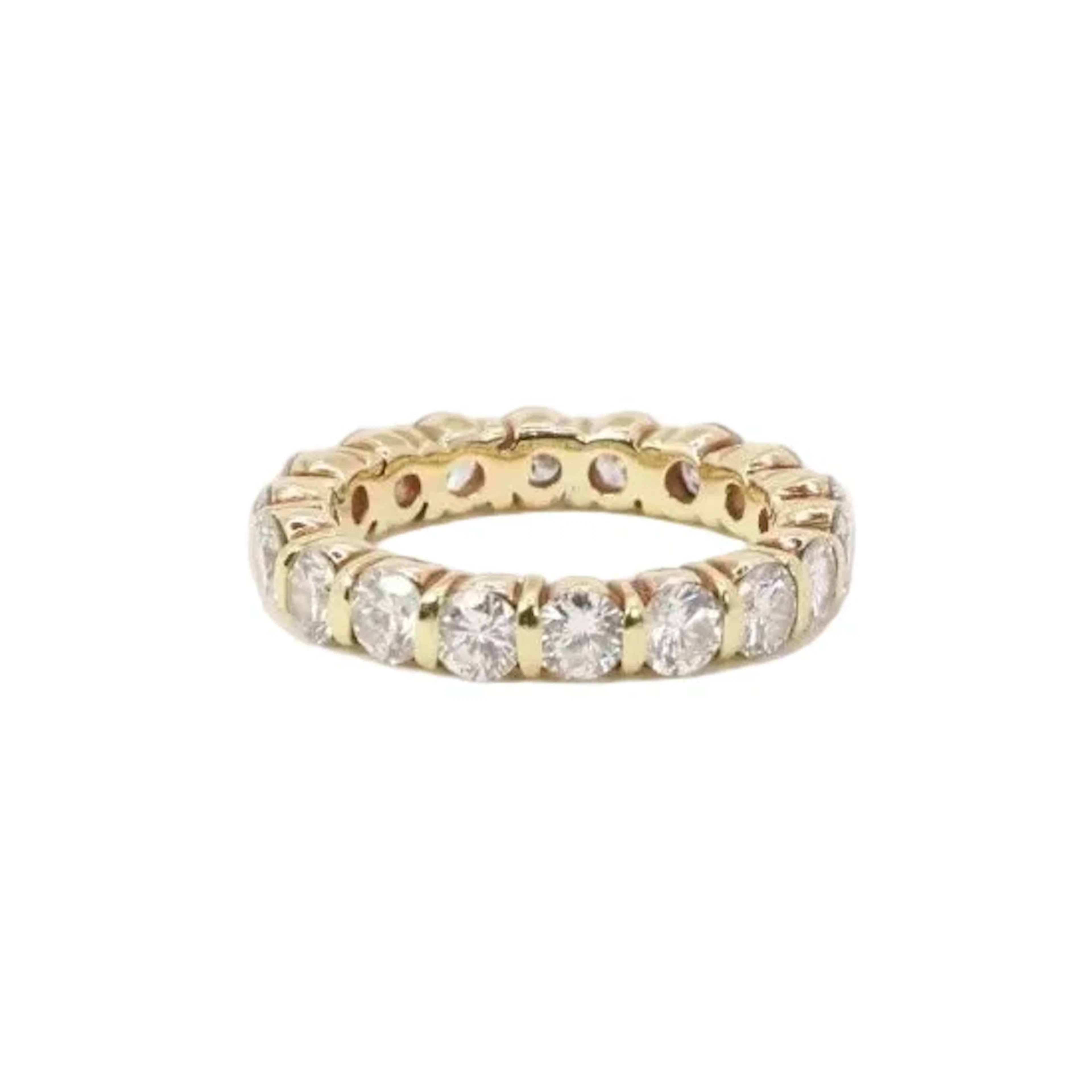 Yellow Gold and Diamond Wedding Band