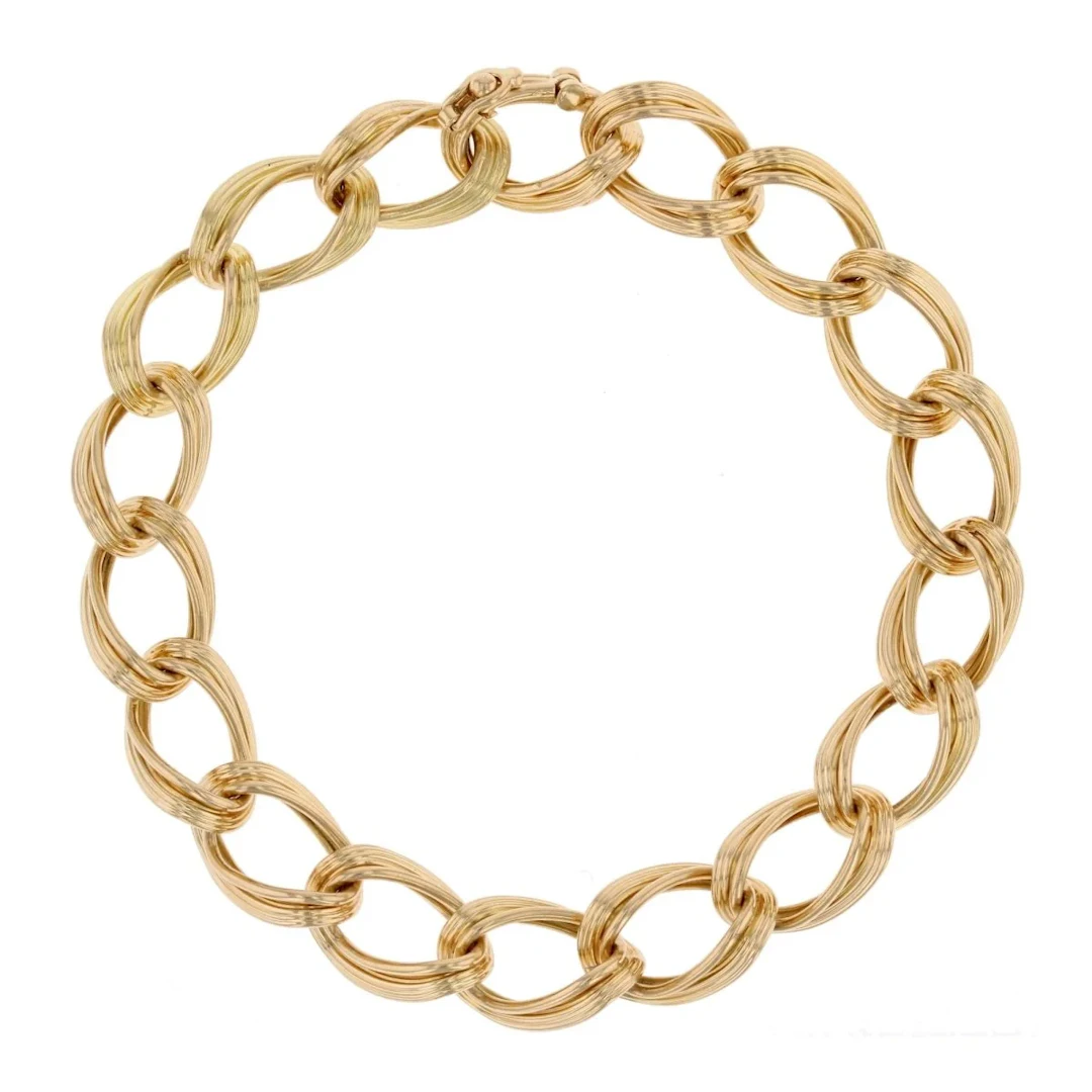 Maille bracelet in yellow gold