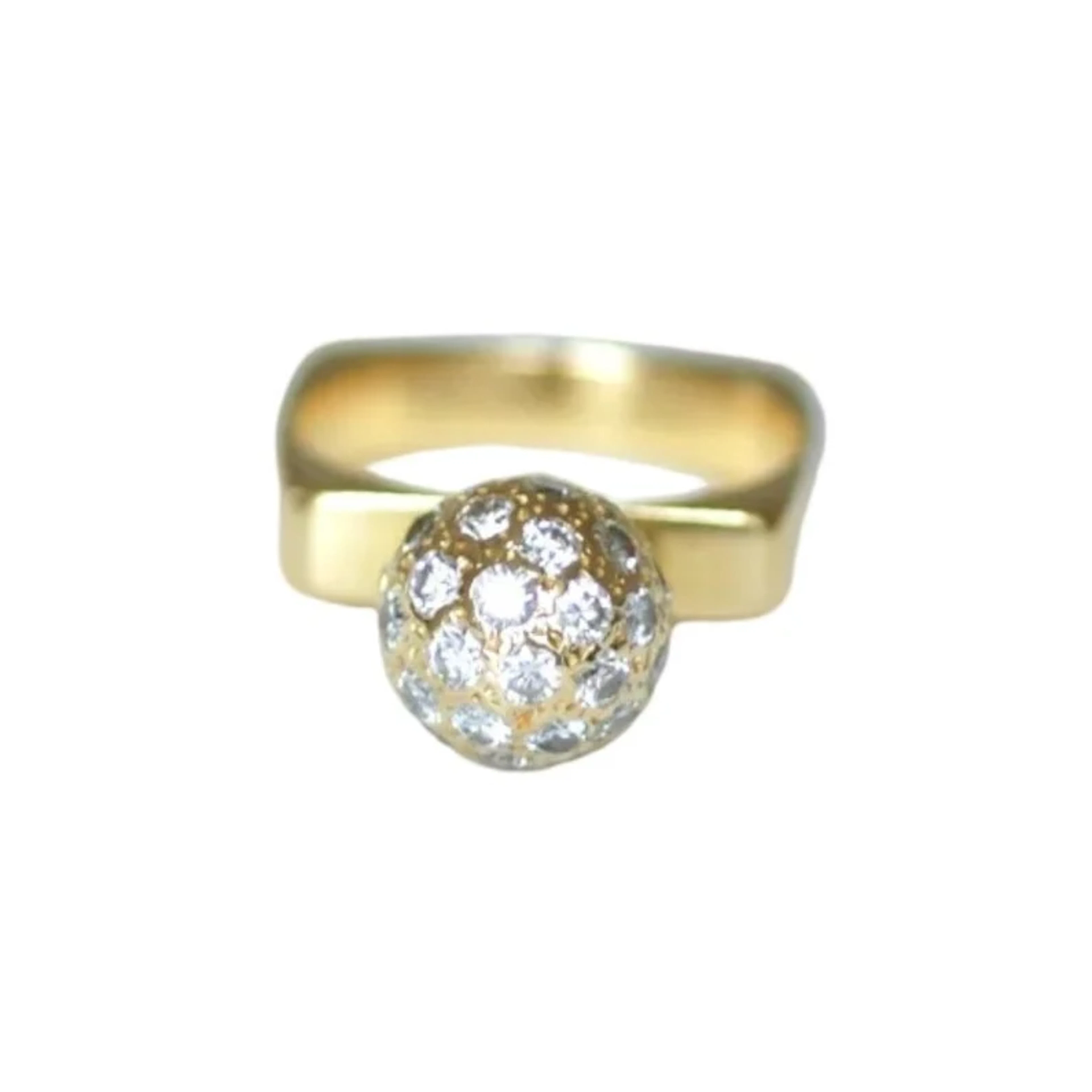 Ring DINH VAN in yellow gold and diamonds