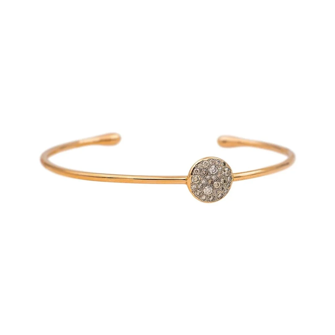 Pomellato Bracelet Half Bangle Sabbia Rose gold Brown Diamond