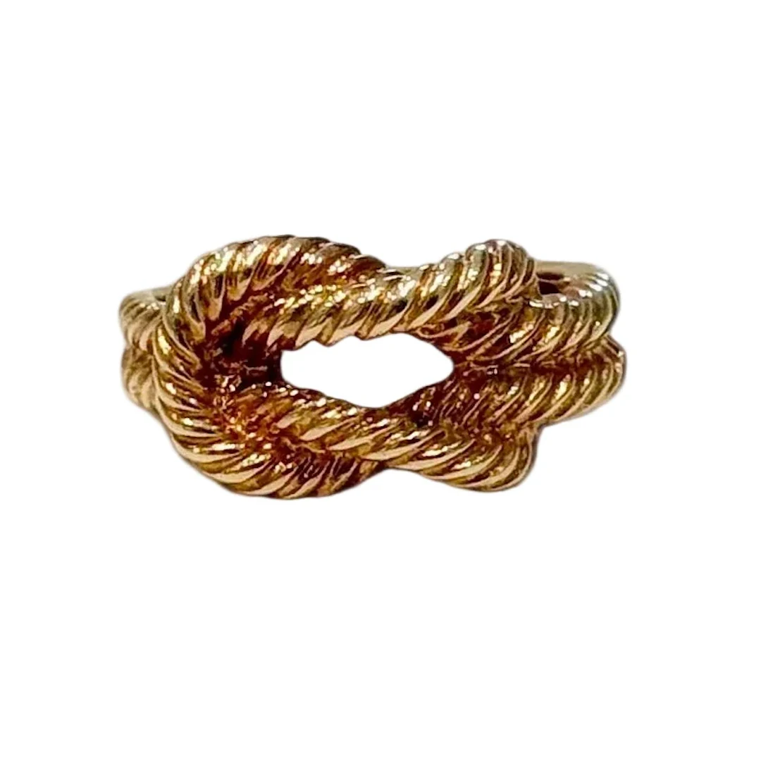 HERMÈS "Audierne" Yellow Gold Bangle Ring