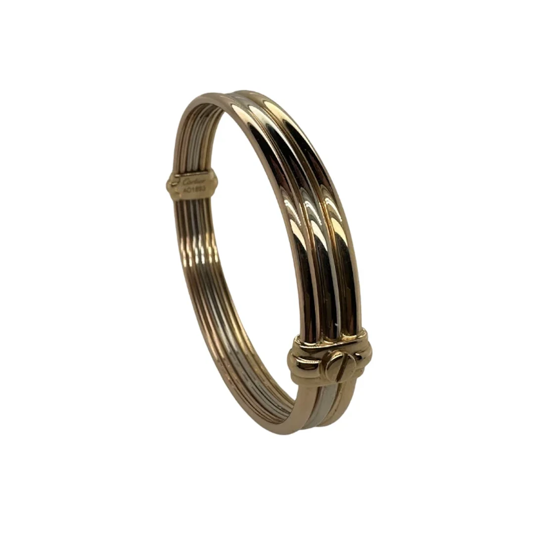 Bracelet Bangle CARTIER "Trinity" in White gold, Yellow gold and Rose gold