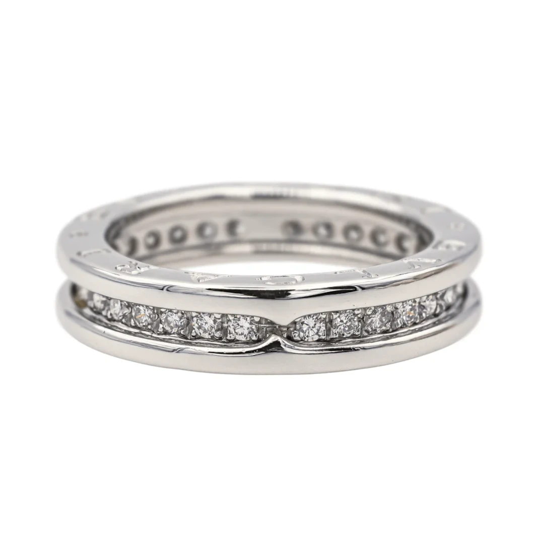 Bague BULGARI "B.Zero 1" en or blanc et diamants