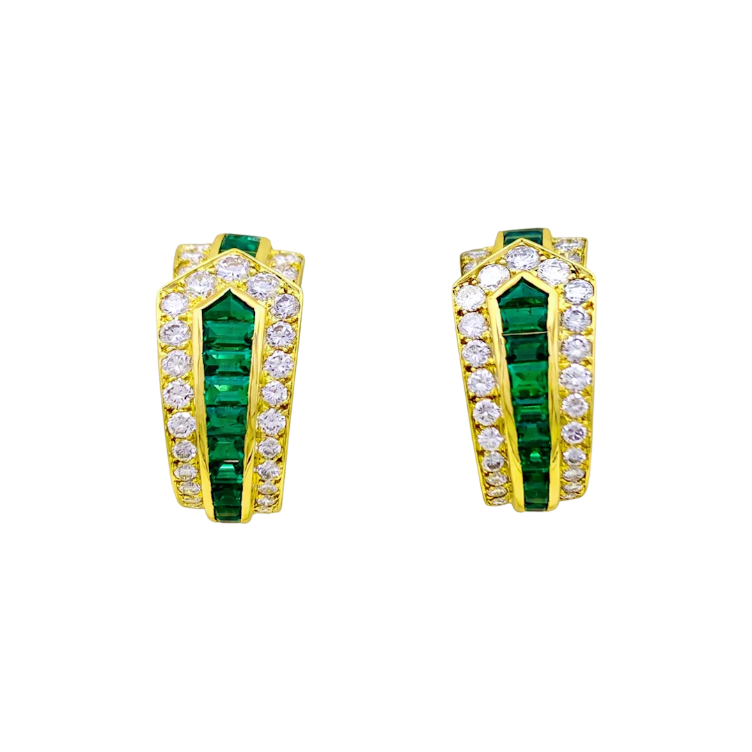 Boucles d'oreilles Clips VAN CLEEF & ARPELS "Ceinture" en or jaune
