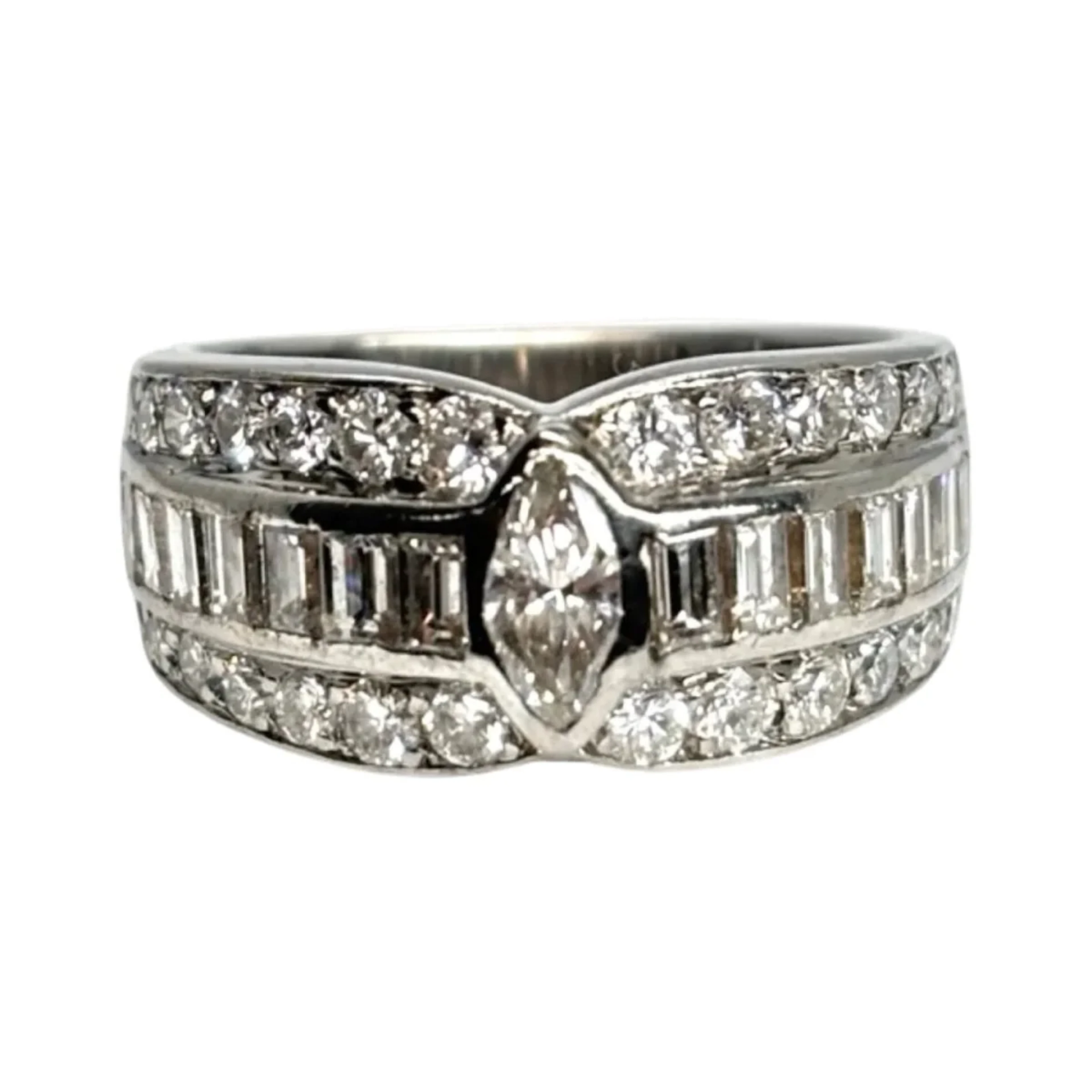 Ring Headband in white gold and diamonds