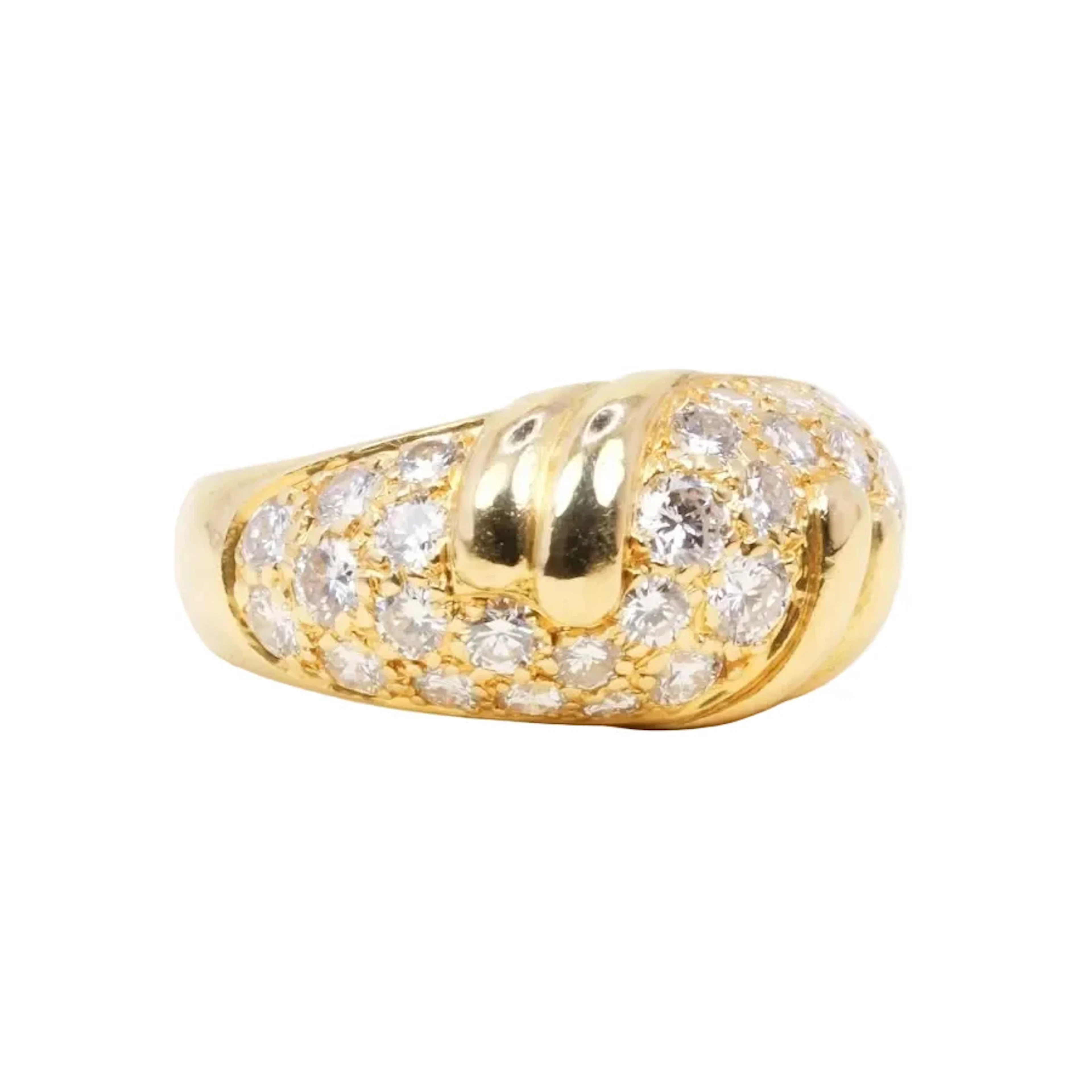 FRED Panther Ring in Yellow Gold and Diamonds