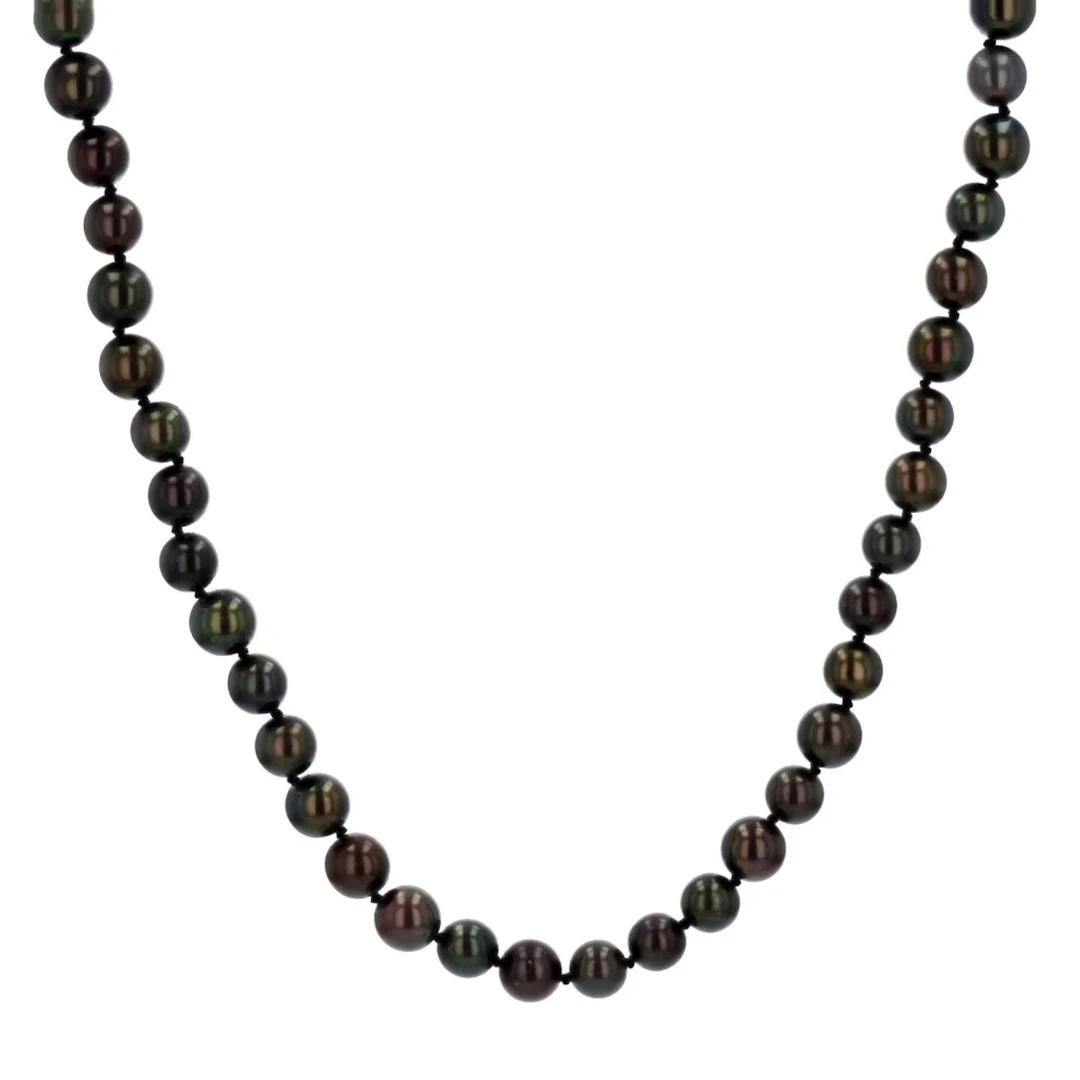 Necklace Beads in yellow gold and pearls