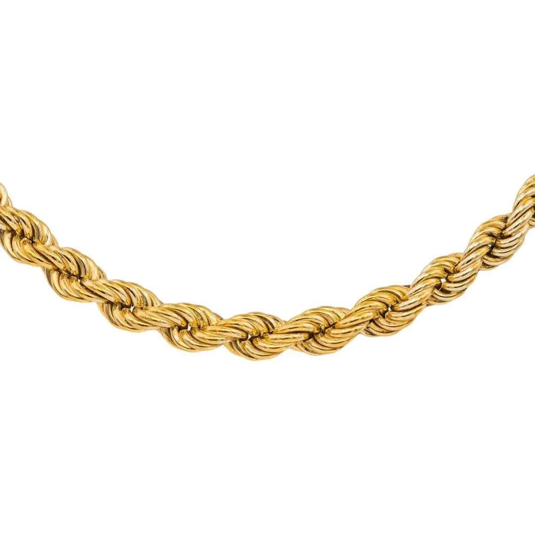 Twisted Link Necklace Yellow gold