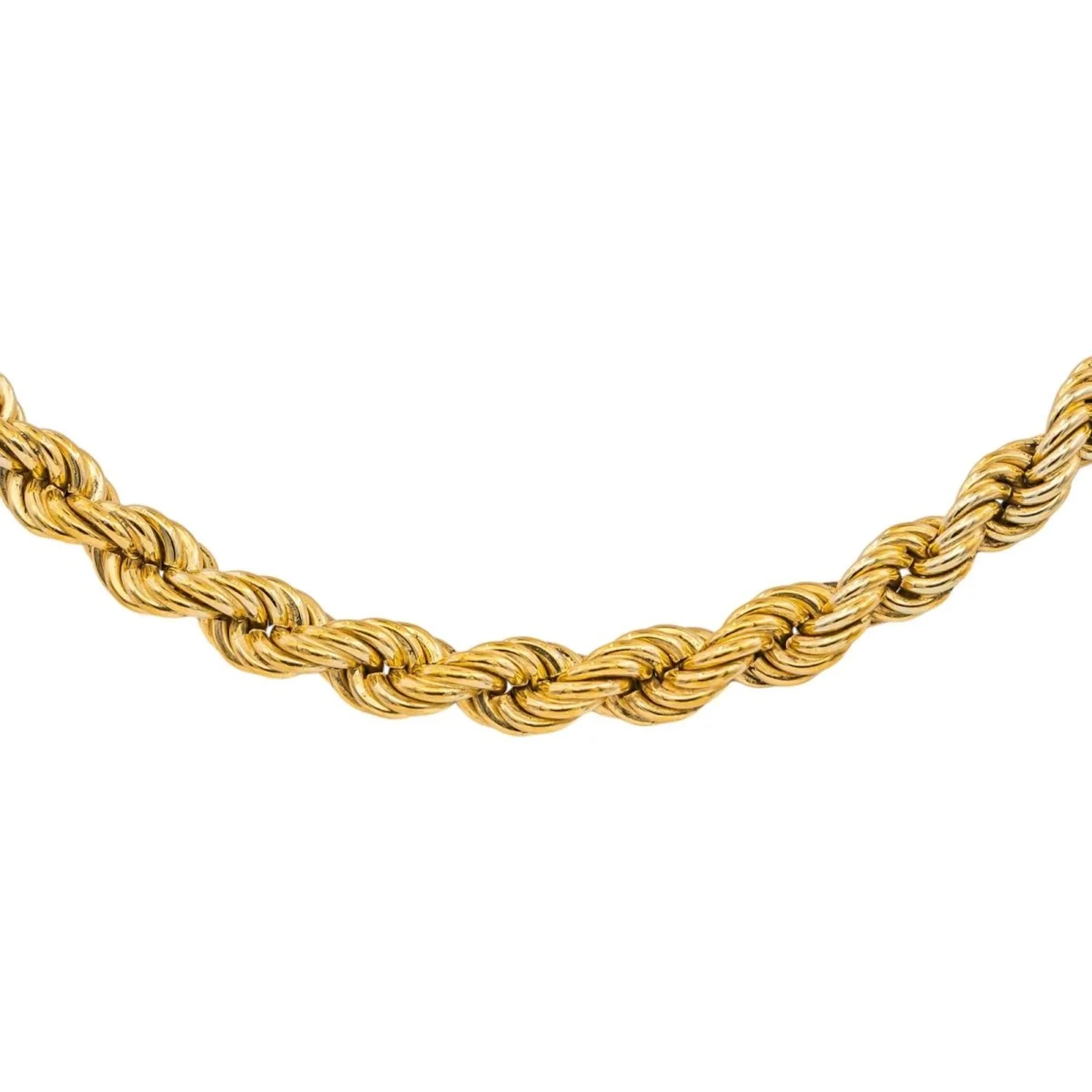 Twisted Link Necklace Yellow gold