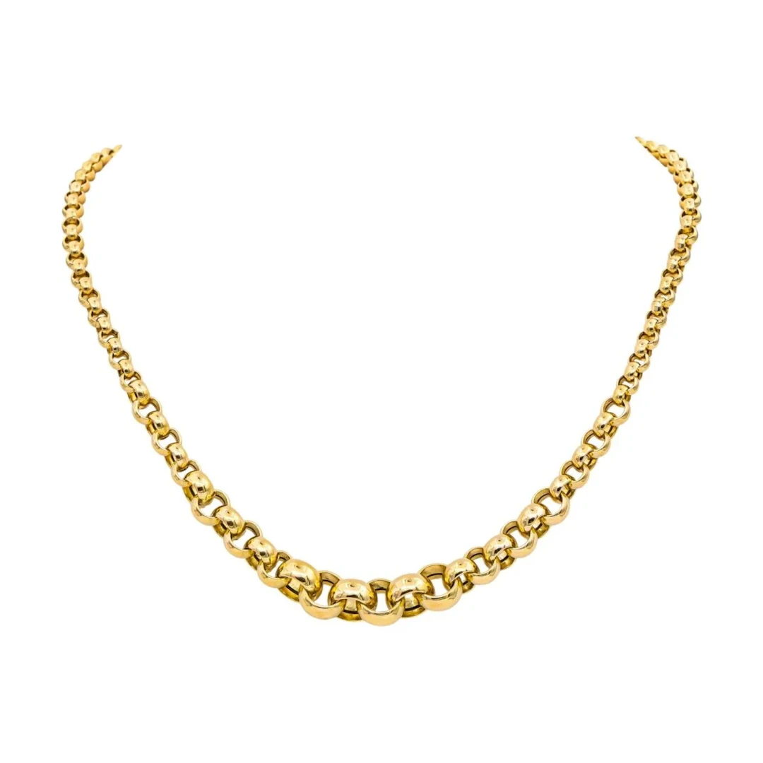 Necklace Mesh in yellow gold